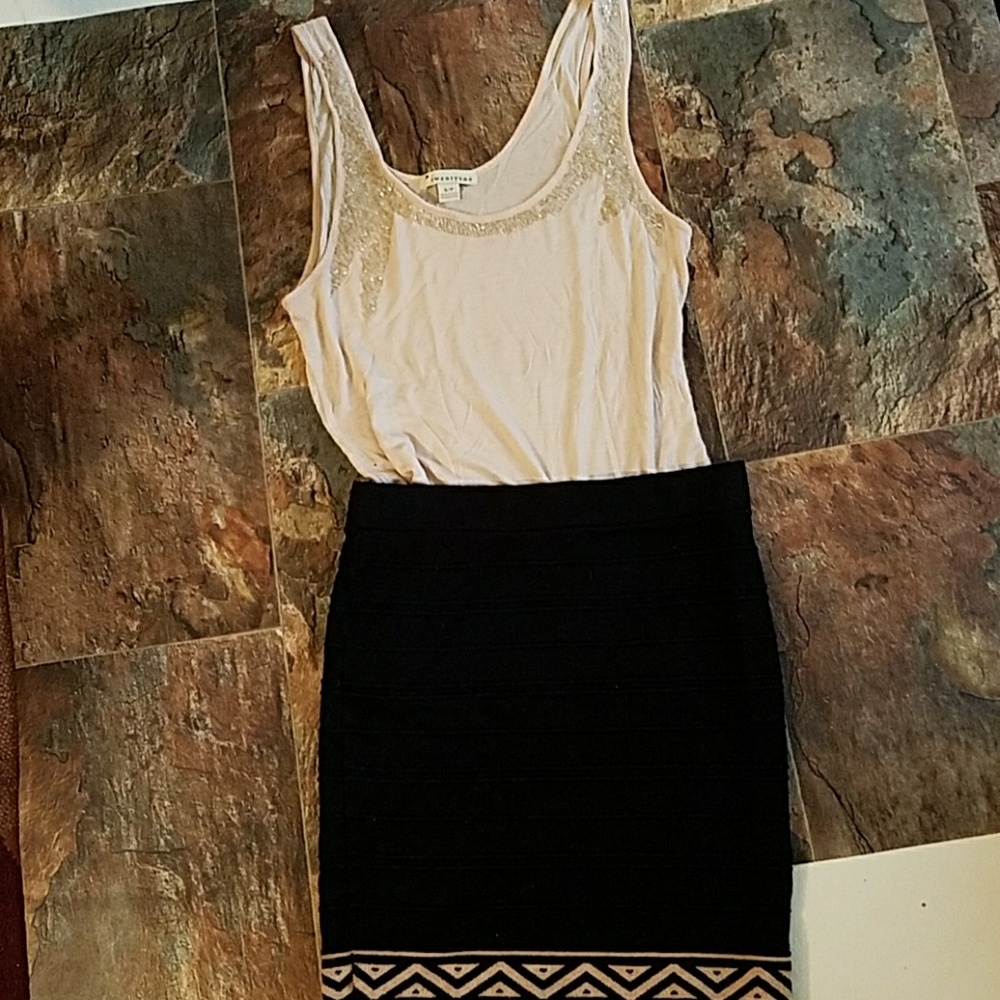 Tribal Edge Mini Skirt Forever 21 Size M